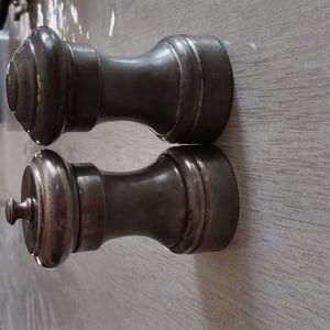 Reed and Barton Pewter P65 Pepper Mill and Salt Shaker